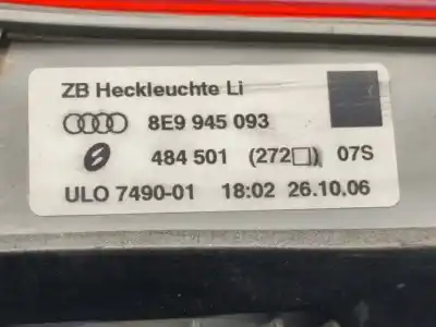 Автозапчасти б/у внутренний левый задний фонарь за audi a4 avant (8e) 2.0 tdi ссылки oem iam 8e9945093