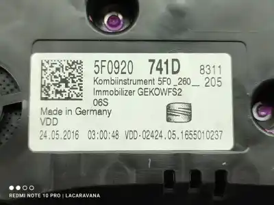 İkinci el araba yedek parçası Enstrüman Paneli için SEAT LEON ST (5F8) Reference Ecomotive OEM IAM referansları 5F0920741D  