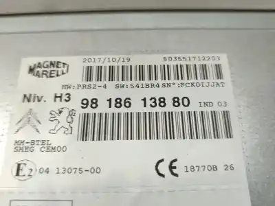 Автозапчастина б/у GPS НАВІГАЦІЙНА СИСТЕМА для CITROEN C4 CACTUS  Посилання на OEM IAM 9818613880  
