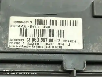 Second-hand car spare part multifunction display for citroen c4 picasso attraction oem iam references 9805089780