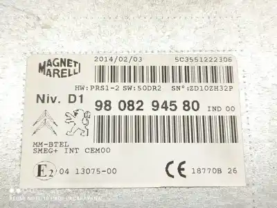 Second-hand car spare part audio system / radio cd for citroen c4 picasso attraction oem iam references 9808294580