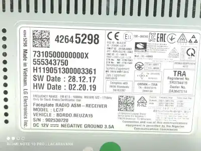 Second-hand car spare part gps navigation system for opel corsa e selective oem iam references 42645298  