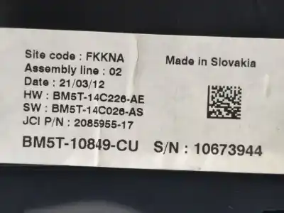Автозапчасти б/у приборная доска за ford c-max trend ссылки oem iam bm5t10849cu  