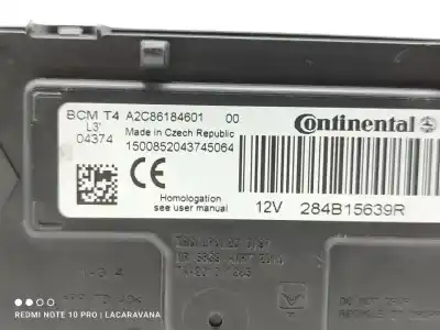 Second-hand car spare part electronic module for renault clio iv authentique oem iam references 284b15639r  