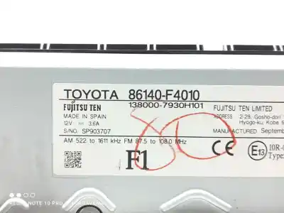 Автозапчастина б/у багатофункційний дисплей для toyota c-hr (x10) hybrid active 122 cv / 90 kw посилання на oem iam 86140f4010  