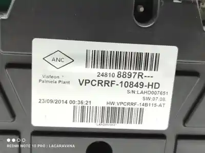 Peça sobressalente para automóvel em segunda mão quadrante por renault clio iv authentique referências oem iam 248108897r  