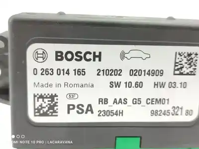 Second-hand car spare part electronic module for citroen c3 feel oem iam references 0263014165  