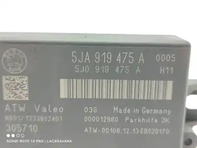 Second-hand car spare part electronic module for skoda rapid active oem iam references 5ja919475a  