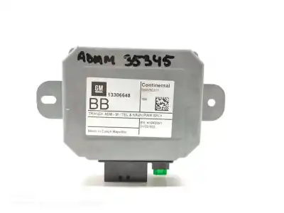Second-hand car spare part electronic module for opel adam unlimited ecoflex oem iam references 13306648  