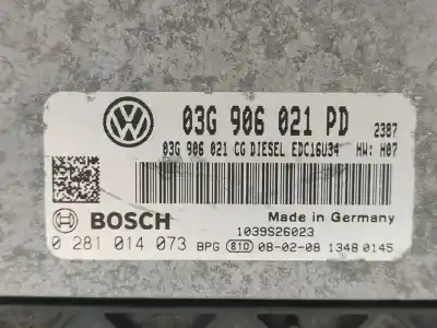 Piesă de schimb auto la mâna a doua UNITATE DE CONTROL MOTOR ECU pentru VOLKSWAGEN CADDY KA/KB (2K)  Referințe OEM IAM 0281014073  