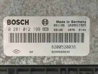 Tweedehands auto-onderdeel ecu motorcontroller voor renault laguna ii (bg0) initiale oem iam-referenties 0281012199
