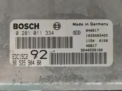 Second-hand car spare part ecu engine control for citroen c8 2.0 hdi cat (rhz / dw10ated) oem iam references 0281011334  