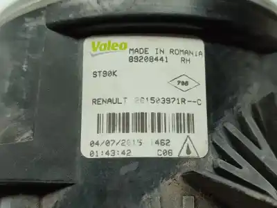 Second-hand car spare part right fog light for renault captur adventure oem iam references 261503971r  