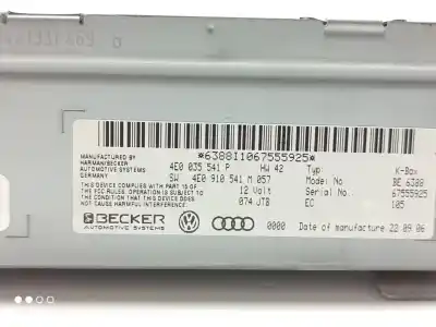 Автозапчастина б/у аудіо система / радіо cd для audi q7 (4l) 3.0 tdi посилання на oem iam 4e0035541p