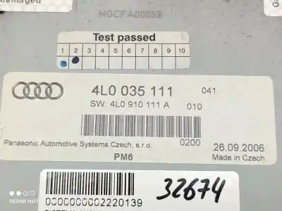 Автозапчастина б/у аудіо система / радіо cd для audi q7 (4l) 3.0 tdi посилання на oem iam 4l0035111  