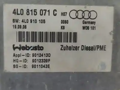 Автозапчастина б/у насос опалення для audi q7 (4l) 3.0 tdi посилання на oem iam 4l0815071c