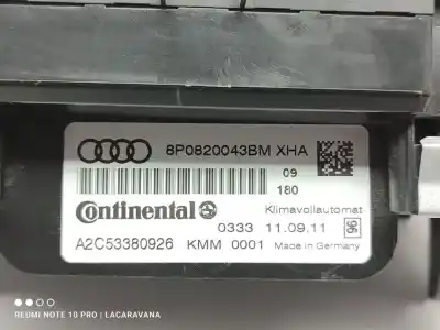 Автозапчасти б/у климат-контроль за audi a3 (8p) 1.6 limited edition 160 cv / 118 kw ссылки oem iam 8p0820043bm  