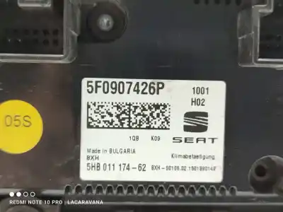 Автозапчастина б/у контроль опалення / кондиціонації для seat leon (5f1) reference ecomotive посилання на oem iam 5f0907426p  