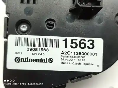 Peça sobressalente para automóvel em segunda mão comando de sofagem (chauffage / ar condicionado) por opel mokka x color edition start/stop referências oem iam 39081563  