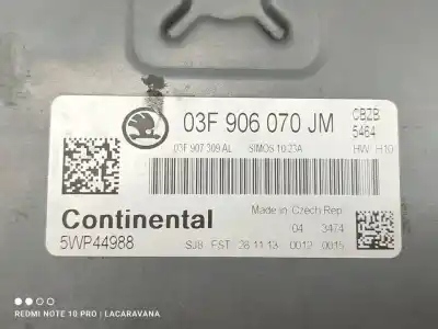 Second-hand car spare part ecu engine control for skoda rapid active oem iam references 03f906070jm  