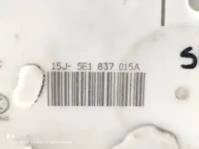 Second-hand car spare part left front door lock for skoda rapid active oem iam references 5e1837015a  