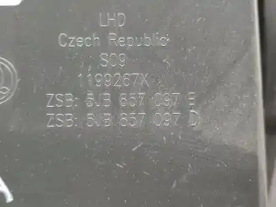 Second-hand car spare part glove compartment for skoda rapid active oem iam references 5jb857097e  