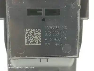 Second-hand car spare part left front power window switch for skoda rapid active oem iam references 5jb959857  