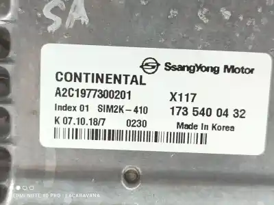 Second-hand car spare part ecu engine control for ssangyong tivoli crystal 4x2 oem iam references 1735400432  
