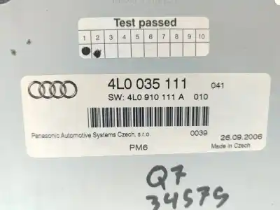 Peça sobressalente para automóvel em segunda mão sistema de áudio / rádio cd por audi q7 (4l) 3.0 tdi referências oem iam 4l0035111  