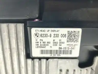 Second-hand car spare part multifunction display for bmw x6 (e71) xdrive40d oem iam references 62309230006  