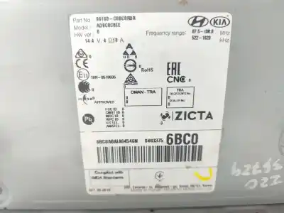 Second-hand car spare part multifunction display for hyundai i20 basis oem iam references 96160c8bc0rdr  