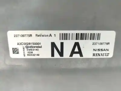 Second-hand car spare part ecu engine control for dacia sandero comfort oem iam references 237109776  