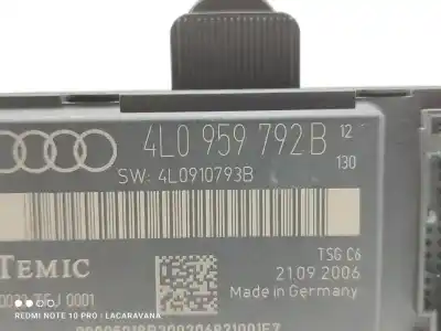 Peça sobressalente para automóvel em segunda mão módulo eletrônico por audi q7 (4l) 3.0 tdi referências oem iam 4l0959792b  