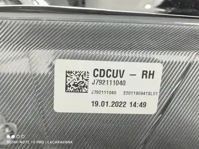 Peça sobressalente para automóvel em segunda mão farol / farolim direito por kia xceed concept 119 cv / 88 kw referências oem iam 92102j7300  