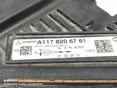 İkinci el araba yedek parçası SOL FAR için MERCEDES-BENZ CLASE CLA (W117)  OEM IAM referansları A1179067800  