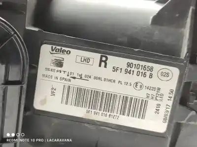 Автозапчастина б/у права фа для seat leon (5f1) style visio посилання на oem iam 5f1941016b  