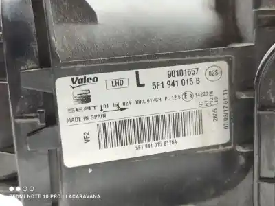 Автозапчастина б/у ліва фара для seat leon (5f1) style visio посилання на oem iam 5f1941015b  