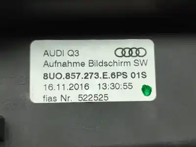 Автозапчастина б/у багатофункційний дисплей для audi q3 (8ub, 8ug) 2.0 tdi посилання на oem iam 8u0919603a