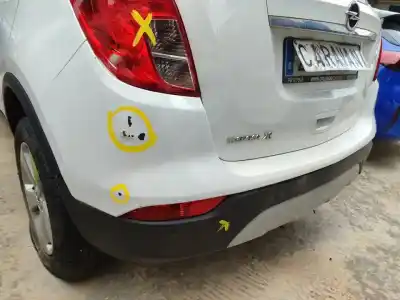 Pezzo di ricambio per auto di seconda mano paraurti posteriore per opel mokka x selective start/stop riferimenti oem iam 42543356  