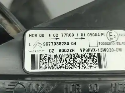 Second-hand car spare part left headlight for citroen c3 tonic oem iam references 9677038280  