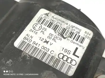 Second-hand car spare part left headlight for audi a4 b8 (8k2) 2.0 tdi oem iam references 8k0941003c  