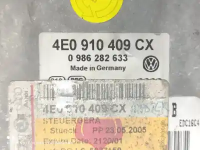 Peça sobressalente para automóvel em segunda mão centralina de motor uce por audi a8 (4e2) 4.0 tdi quattro referências oem iam 4e0910409cx