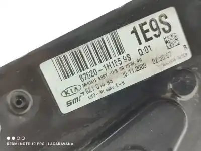 Peça sobressalente para automóvel em segunda mão espelho retrovisor direito por kia cee´d drive referências oem iam 876201h155  
