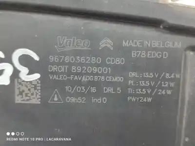 Автозапчастина б/у правий передній пілот для citroen c4 picasso live edition 131 cv / 96 kw посилання на oem iam 9676036280