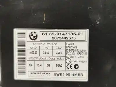 Peça sobressalente para automóvel em segunda mão  por BMW SERIE 5 BERLINA (E60)  Referências OEM IAM 6135914718501  