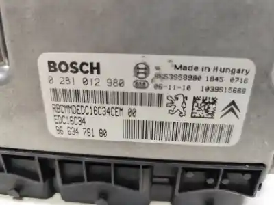Автозапчастина б/у ебу контролер двигуна для citroen c4 picasso avatar посилання на oem iam 0281012980  
