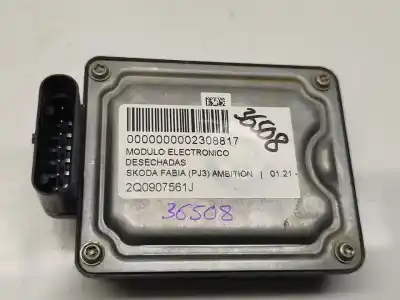 Автозапчастина б/у електронний модуль для skoda fabia (pj3) ambition 110 cv / 81 kw посилання на oem iam 2q0907561j  