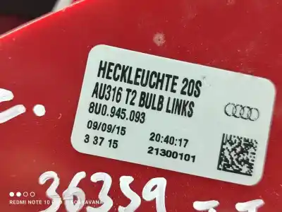 Автозапчастина б/у лівий ход ліхар для audi q3 (8ub, 8ug) 2.0 tdi посилання на oem iam 8u0945093  