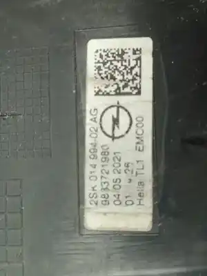 Pezzo di ricambio per auto di seconda mano luci posteriori destra per opel mokka 1.2 gs line [1.2 ltr. - 96 kw] riferimenti oem iam 9833721980  