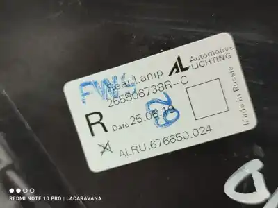 Автозапчастина б/у правий ліхтар для renault captur life посилання на oem iam 265506738r Автозапчастина б/у правий ліхтар для renault captur life посилання на oem iam 265506738r